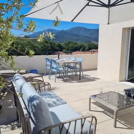 T3 Avec Grande Terrasse Et Vue Sur Les Alberes - Fr-1-732-85 * أرجيليه- سور- مير